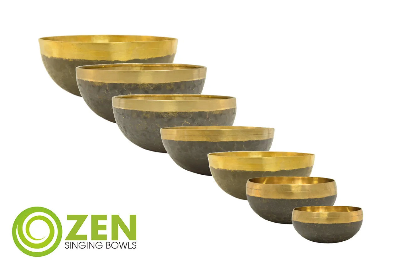 4.75-11.25" 7-Note Zen Master Meditation Series Singing Bowl Set #zmmset11