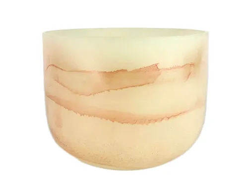 8" A# Note Carnelian/Lemon Quartz Empyrean Fusion Crystal Singing Bowl Crystal Vibes #ca008am15 11002361