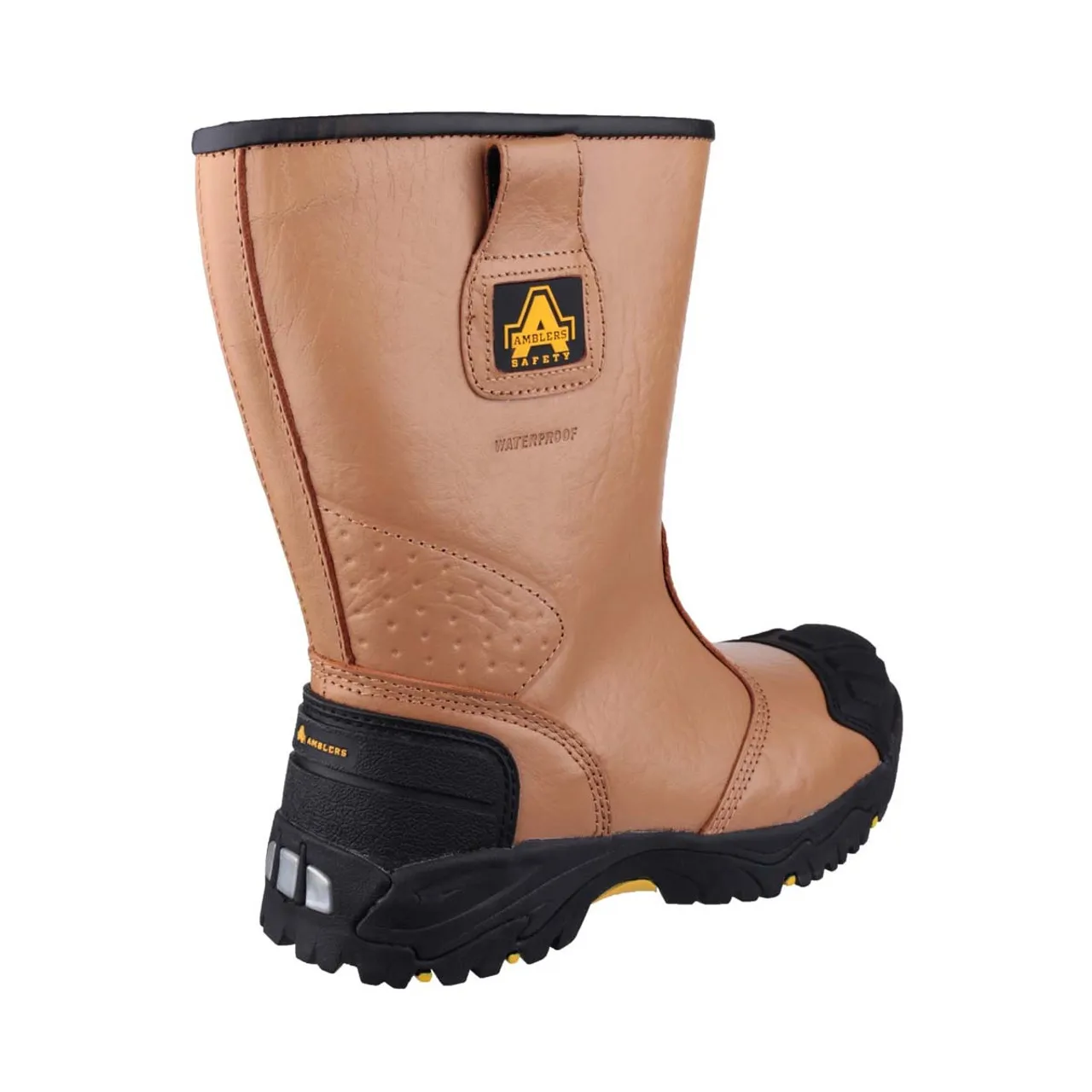 Amblers Safety FS143 Waterproof pull on Safety Rigger Boot Tan - 15