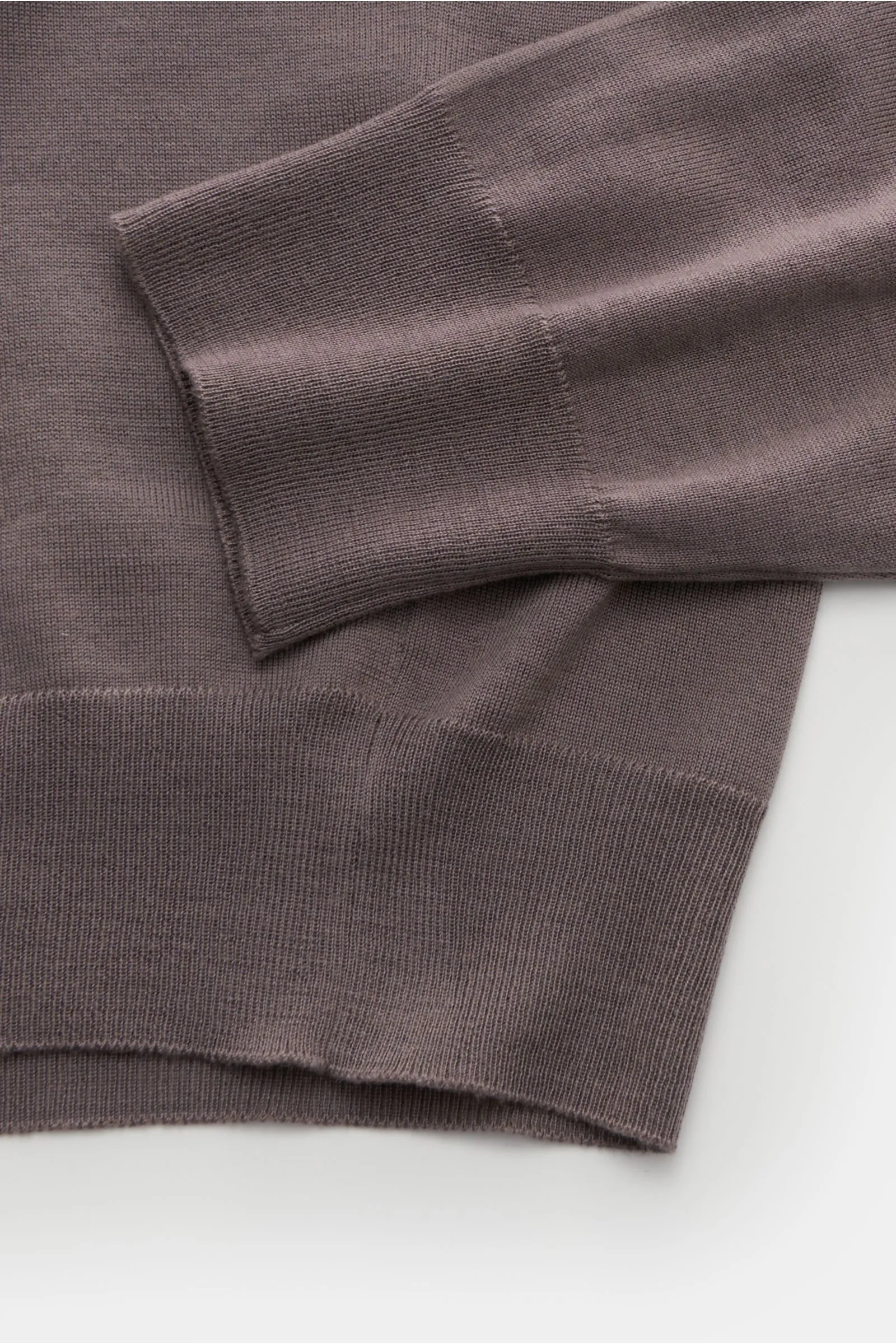 DRUMOHR Merino knit polo taupe