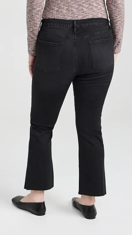 FRAME   Le Cropped Mini Boot Raw Edge Jeans 