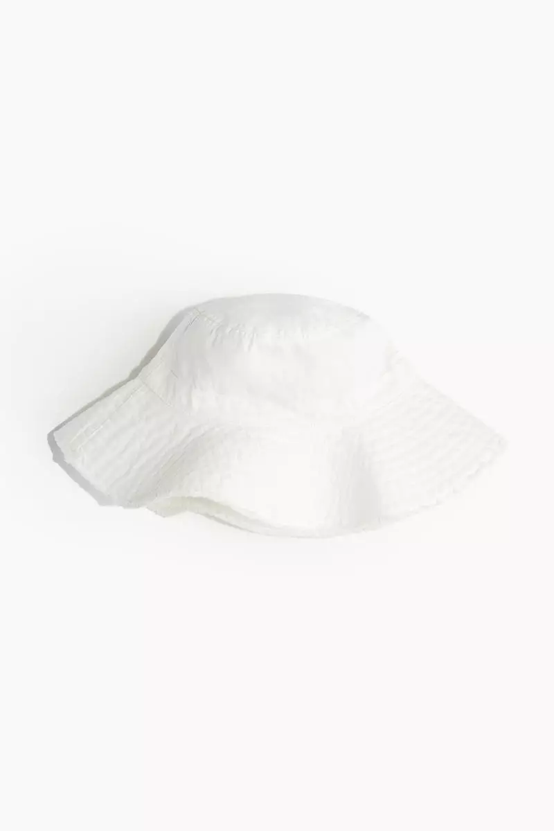 H&M Frayed-edge cotton bucket hat