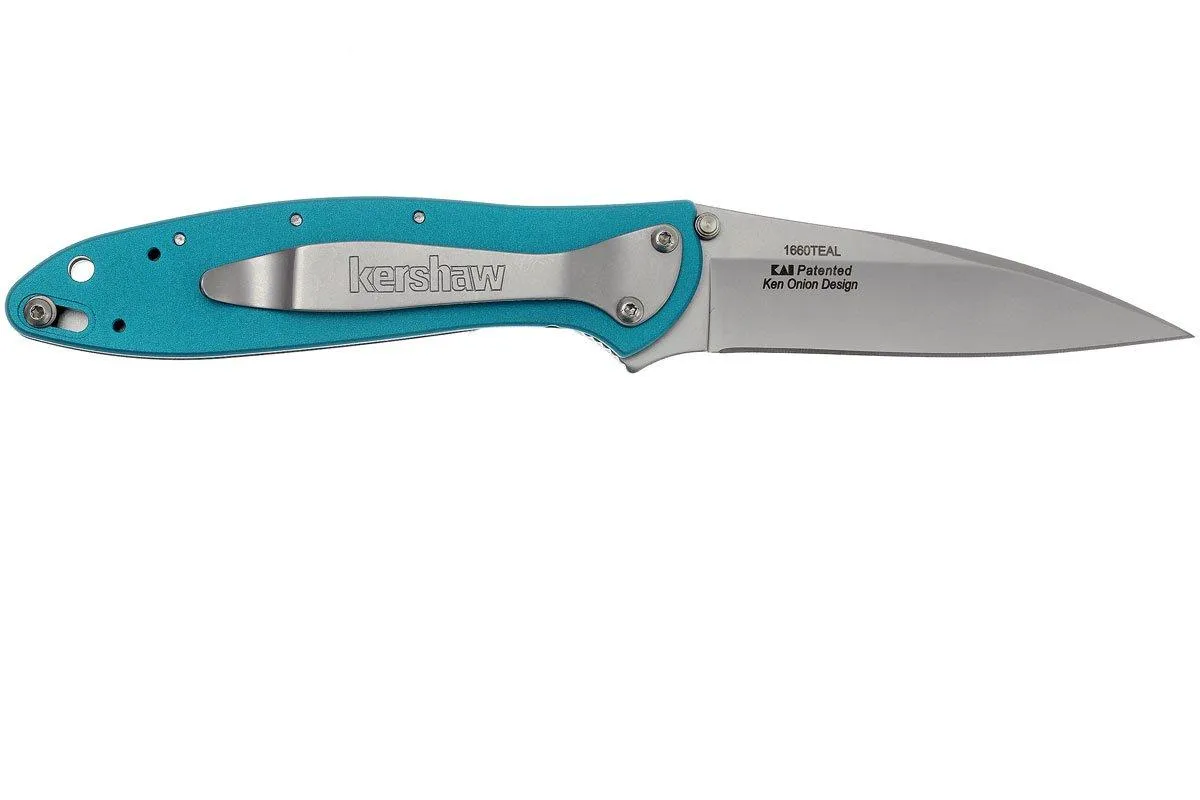 Kershaw Leek 1660TEAL plain edge, marine blue