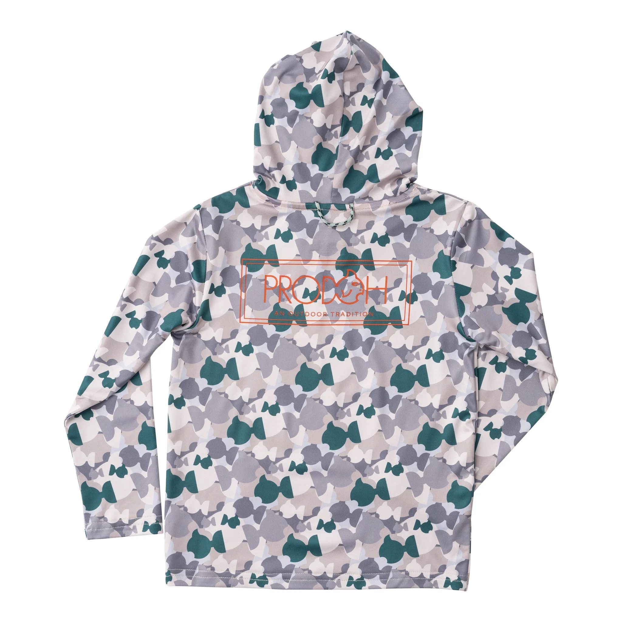 Kid's Pro Performance Hoodie Fishing T-shirt in Traditional PRODOH Camo