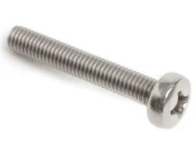 M2 x 10mm Phillips Pan Head Screws (DIN 7985H)  - A4 Stainless Steel