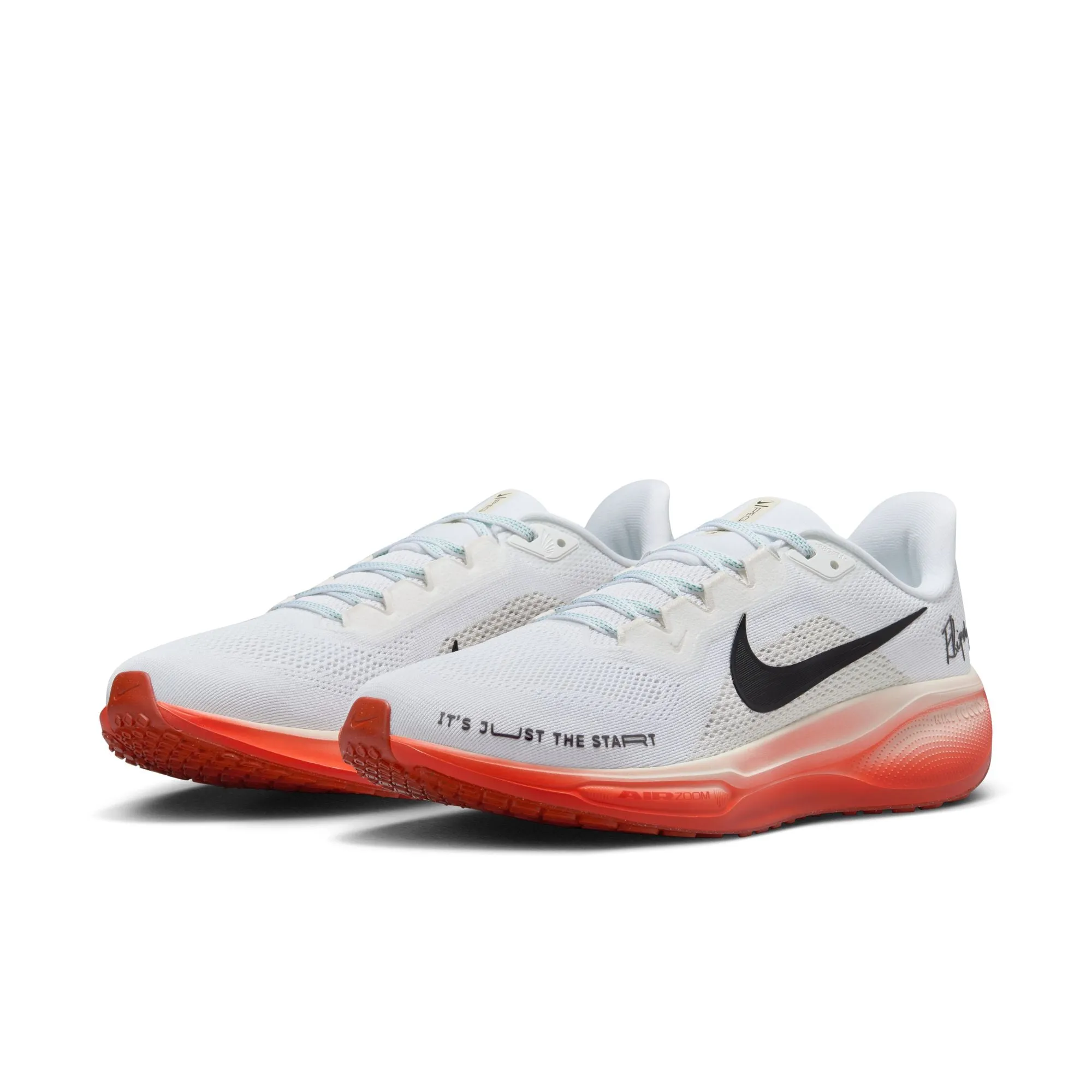 Nike Men's Pegasus 41 Eliud Kipchoge Running Shoes White / Black / Pale Ivory / Dragon Red