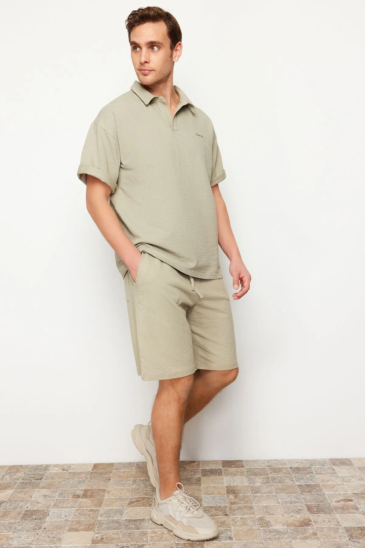 Oversize Fit Knitted Comfortable Fabric Shorts