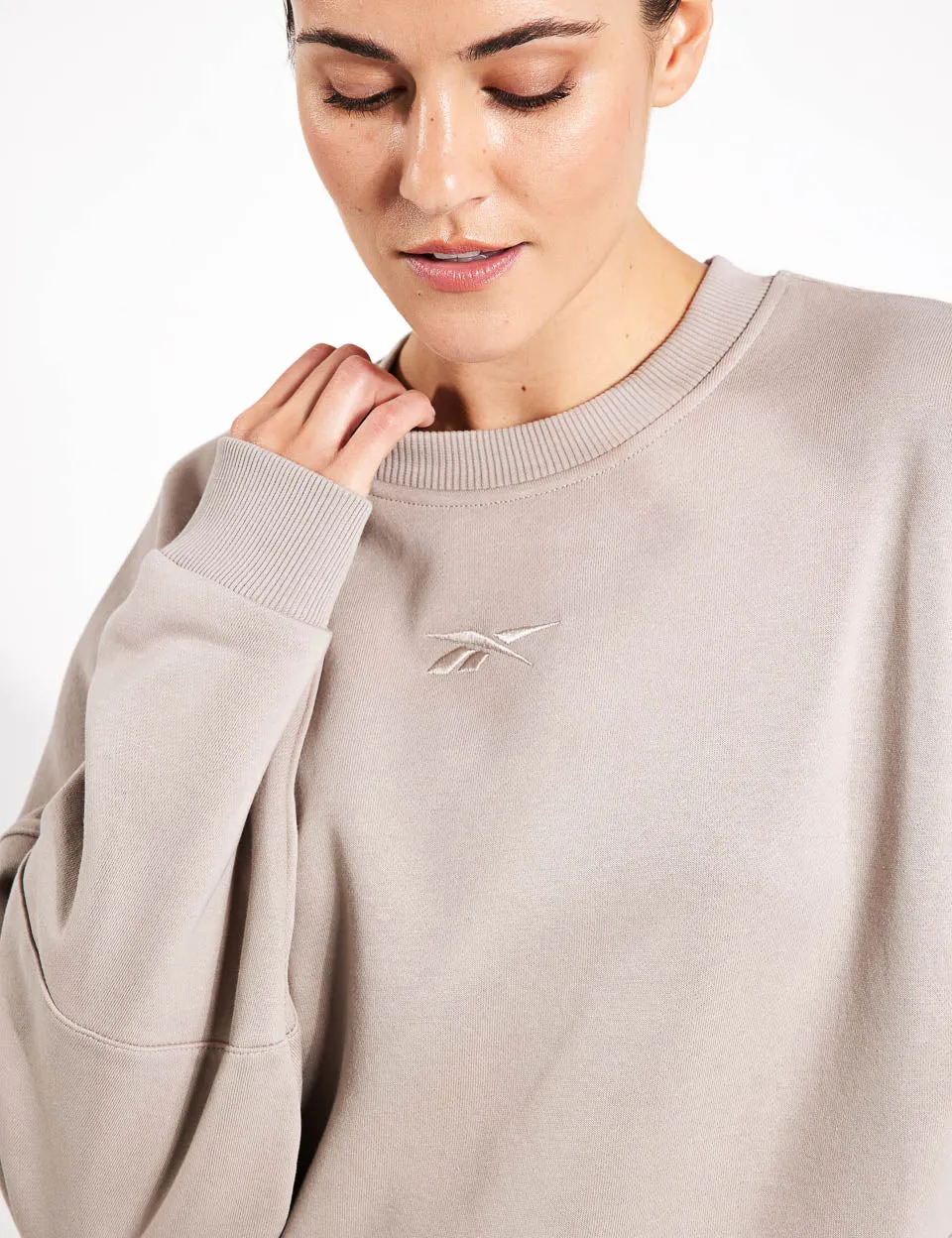 Reebok Lux Oversized Crew - Ash