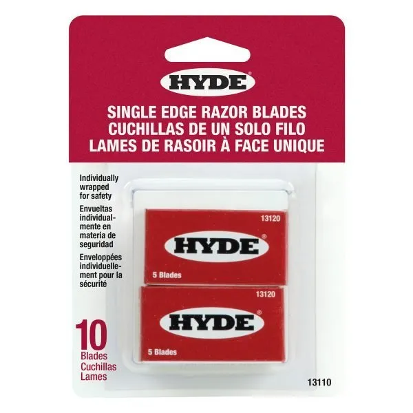 Single Edge Razor Blades, 10 Pack